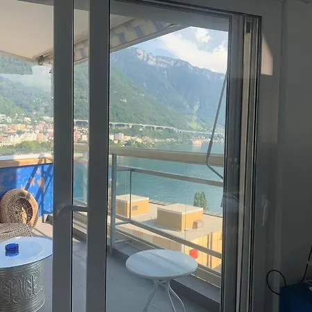 Montreux, Vue Lac 85m2 4 Couchages 公寓